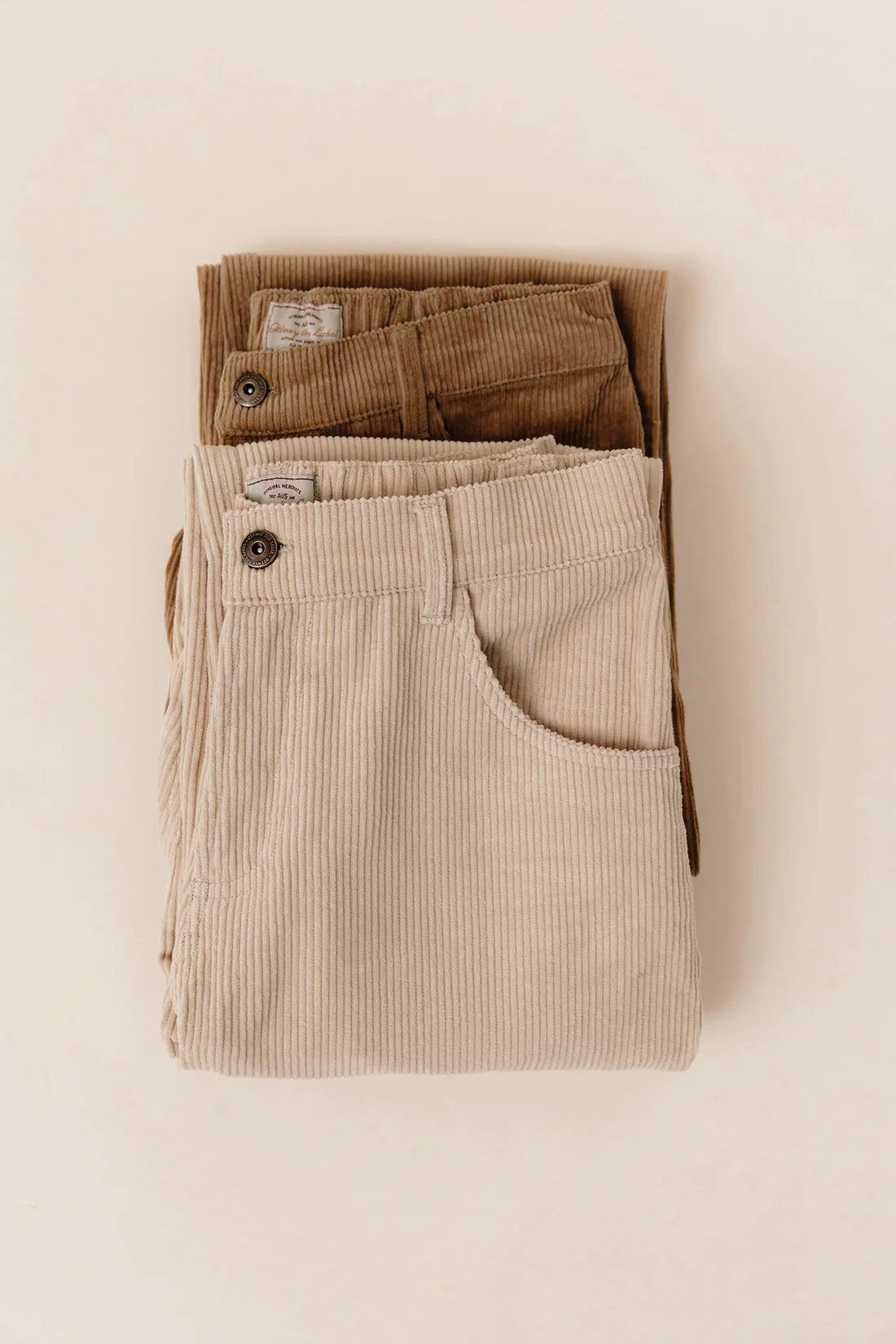 OTTWAY THE LABEL DAYTON PANT IN CREAM CORD