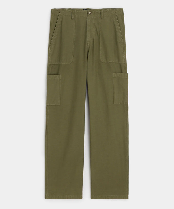 TODD SNYDER UTILITY PANT IN MILITARY GREEN