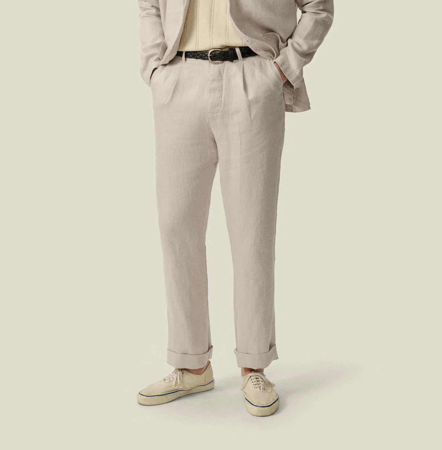 ALEX CRANE ALTA TROUSER IN BONE