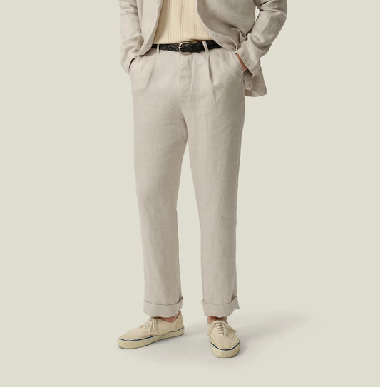 ALEX CRANE ALTA TROUSER IN BONE