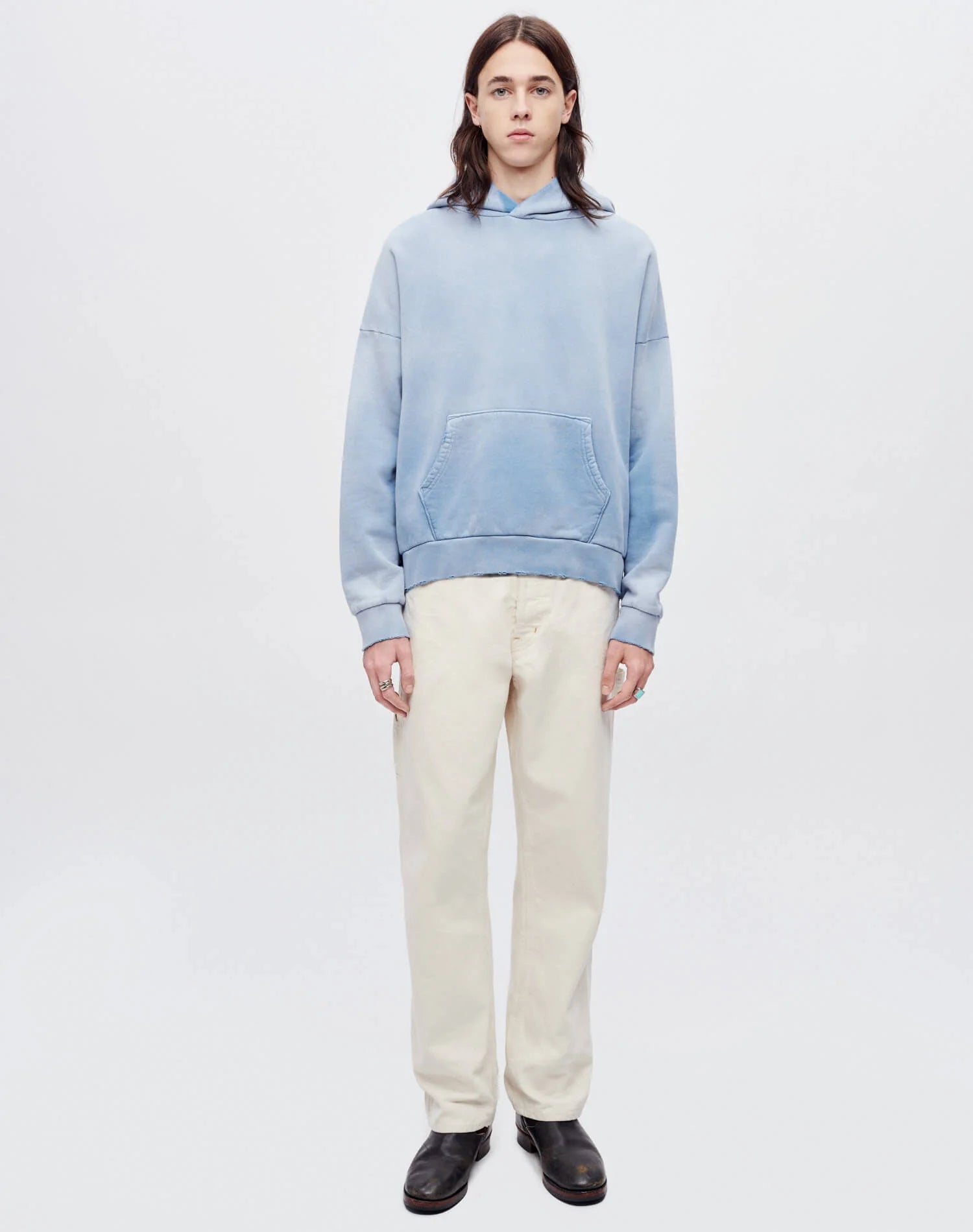 RE/DONE MODERN PAINTER PANT IN NATURAL in NATURAL — view 4