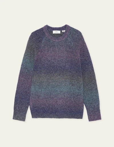 Les Deux Gradient Roundneck Knit In Spiced Plum Purple