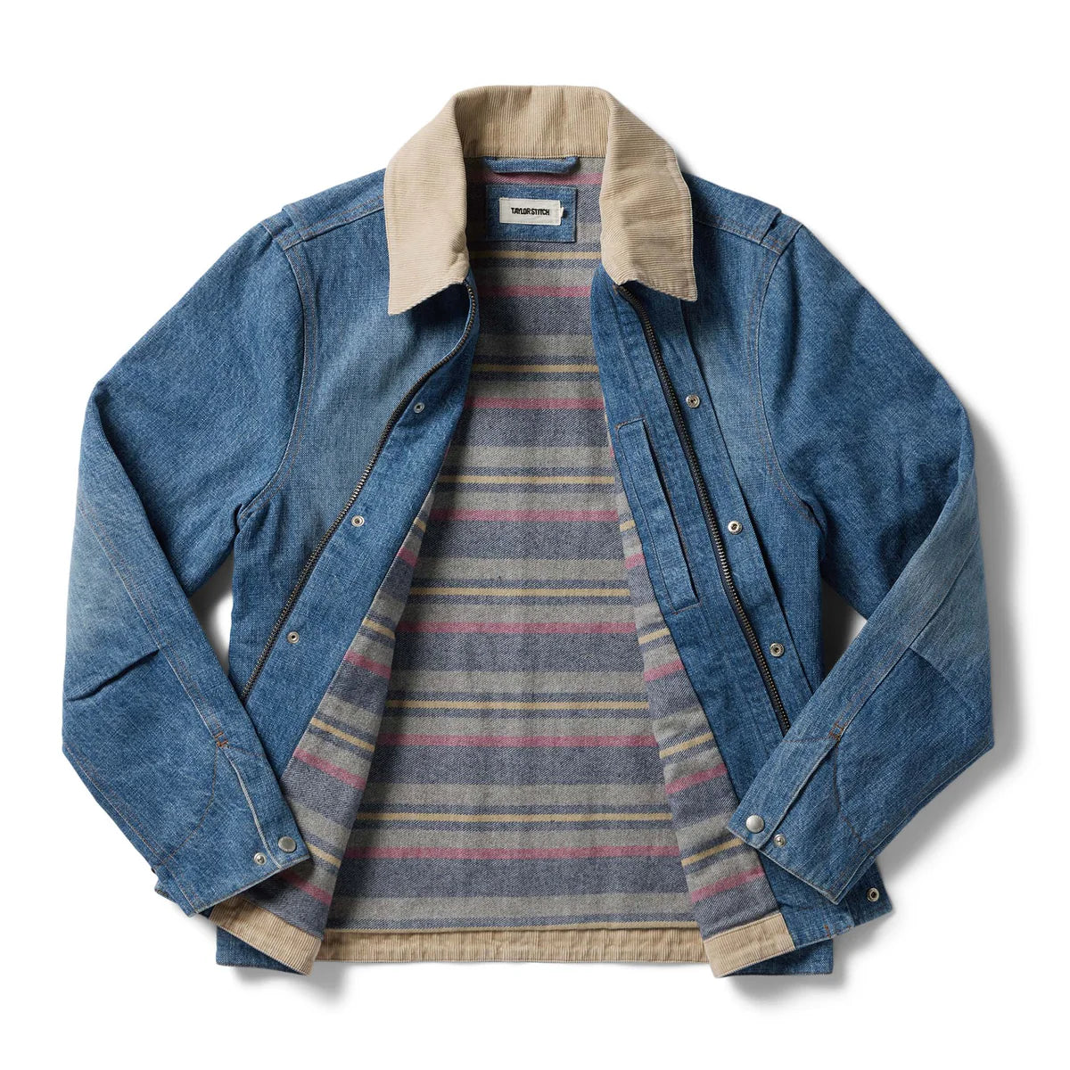 TAYLOR STITCH WORKHORSE JACKET IN FLETCHER WASH ORGANIC SELVAGE in FLETCHER WASH ORGANIC SELVAGE — view 3