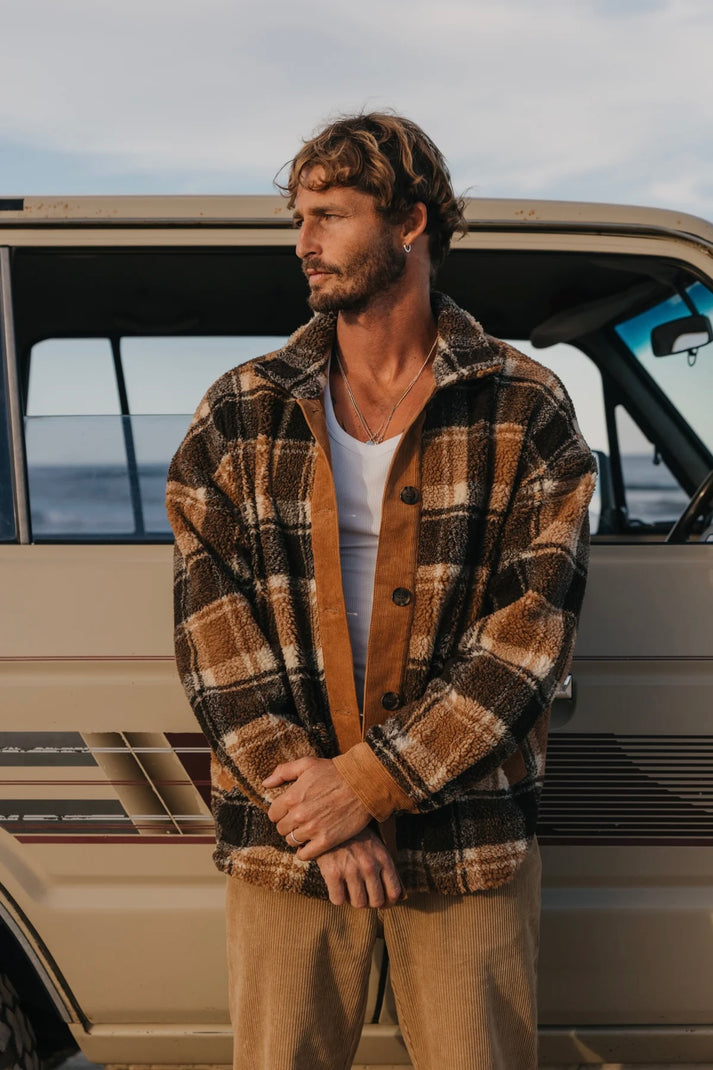 OTTWAY FOSTER-FLANNEL SHERPA JACKET