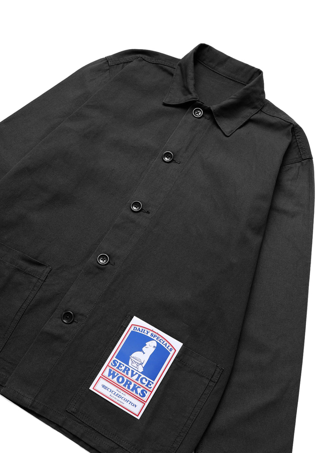 SERVICE WORKS TRADE JACKET IN BLACK in BLACK — view 2
