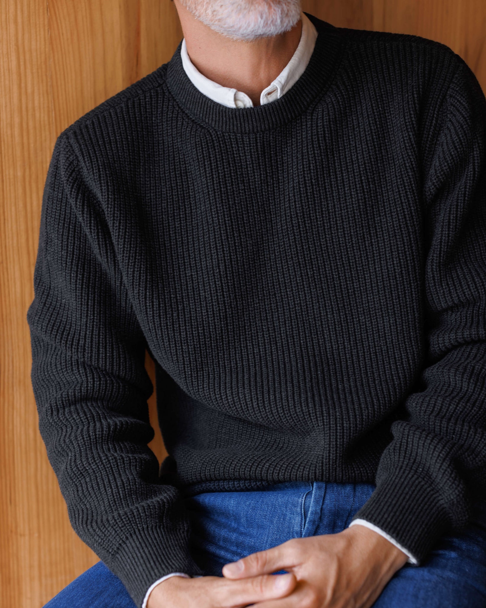 ALEX CRANE BAY SWEATER IN INK in INK — view 2