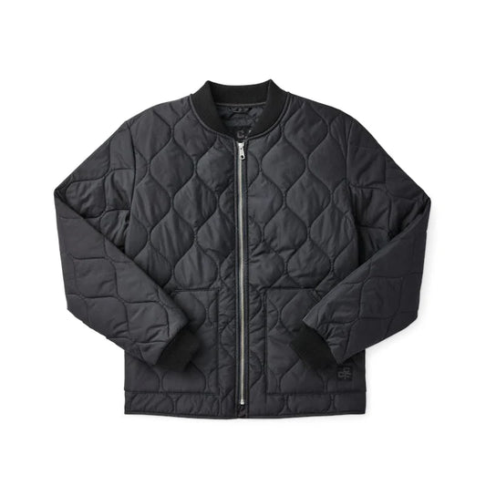 FILSON CCF LIGHTWEIGHT QUILTED JACKET IN BLACK