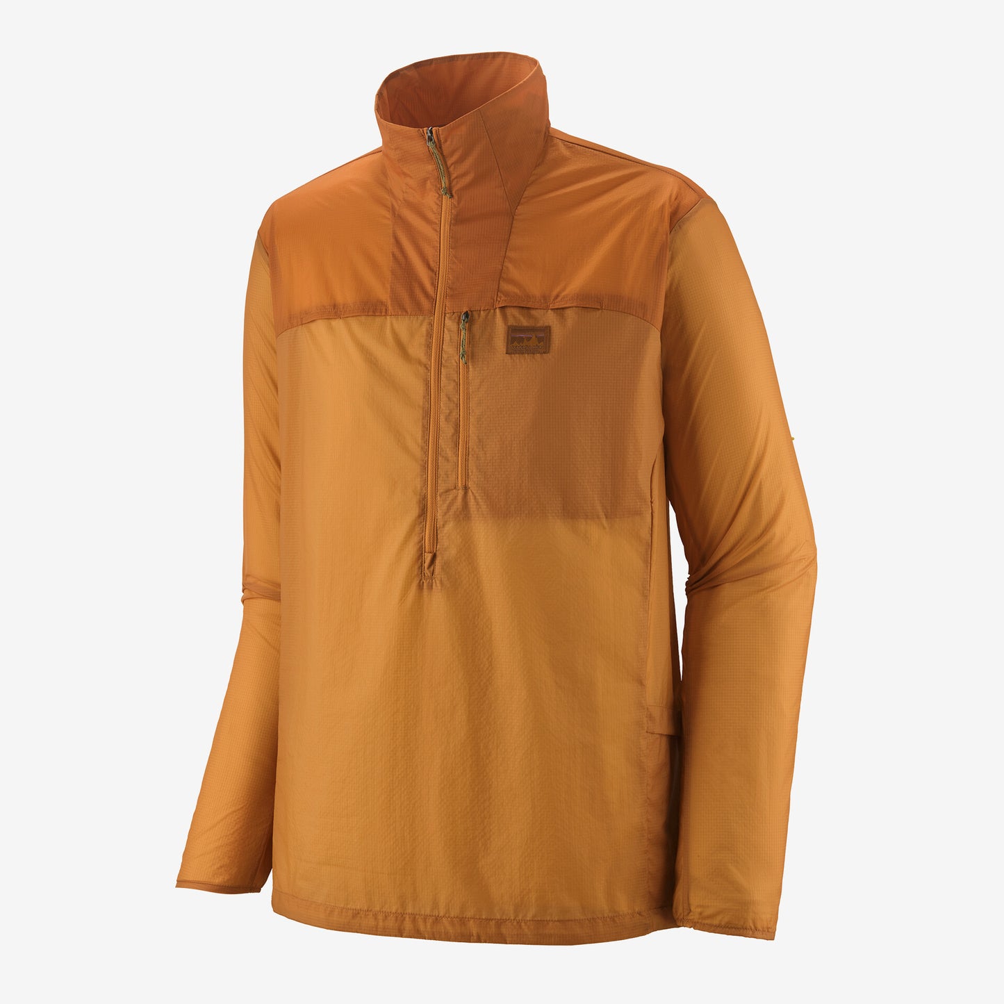 PATAGONIA HOUDINI STASH 1/2-ZIP PULLOVER IN PUFFERFISH GOLD