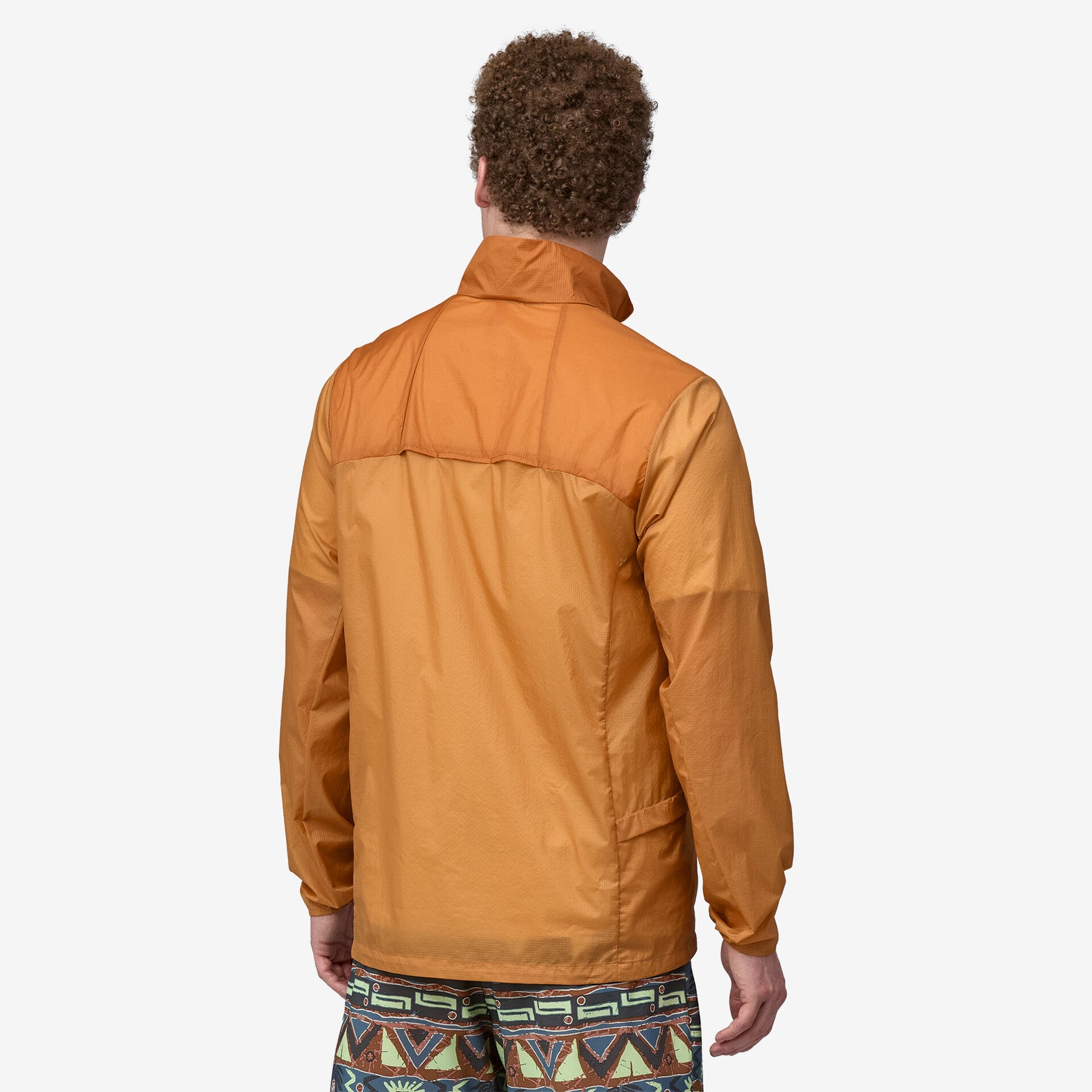 PATAGONIA HOUDINI STASH 1/2-ZIP PULLOVER IN PUFFERFISH GOLD in PUFFERFISH GOLD — view 3
