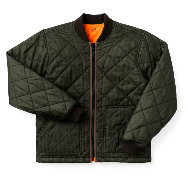 FILSON EAGLE PLAINS JACKET LINER IN GREEN in GREEN — main product view