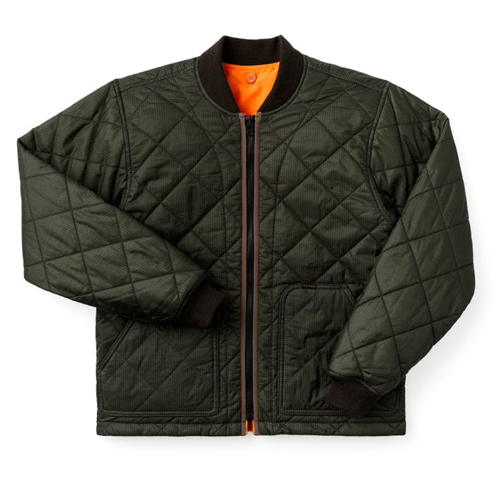 FILSON EAGLE PLAINS JACKET LINER IN GREEN