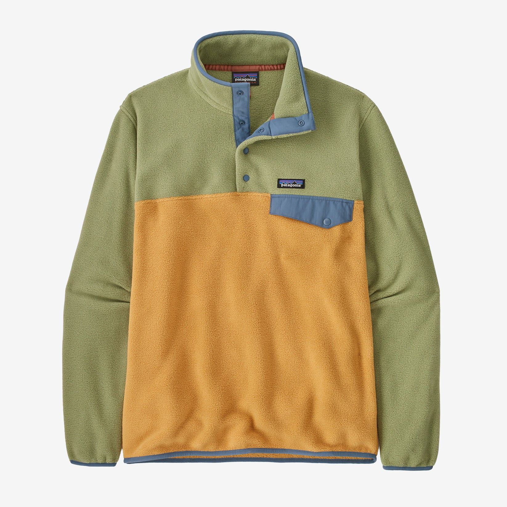 PATAGONIA LIGHTWEIGHT SYNCHILLA SNAP PULLOVER IN PUFFER FISH in PUFFER FISH — main product view