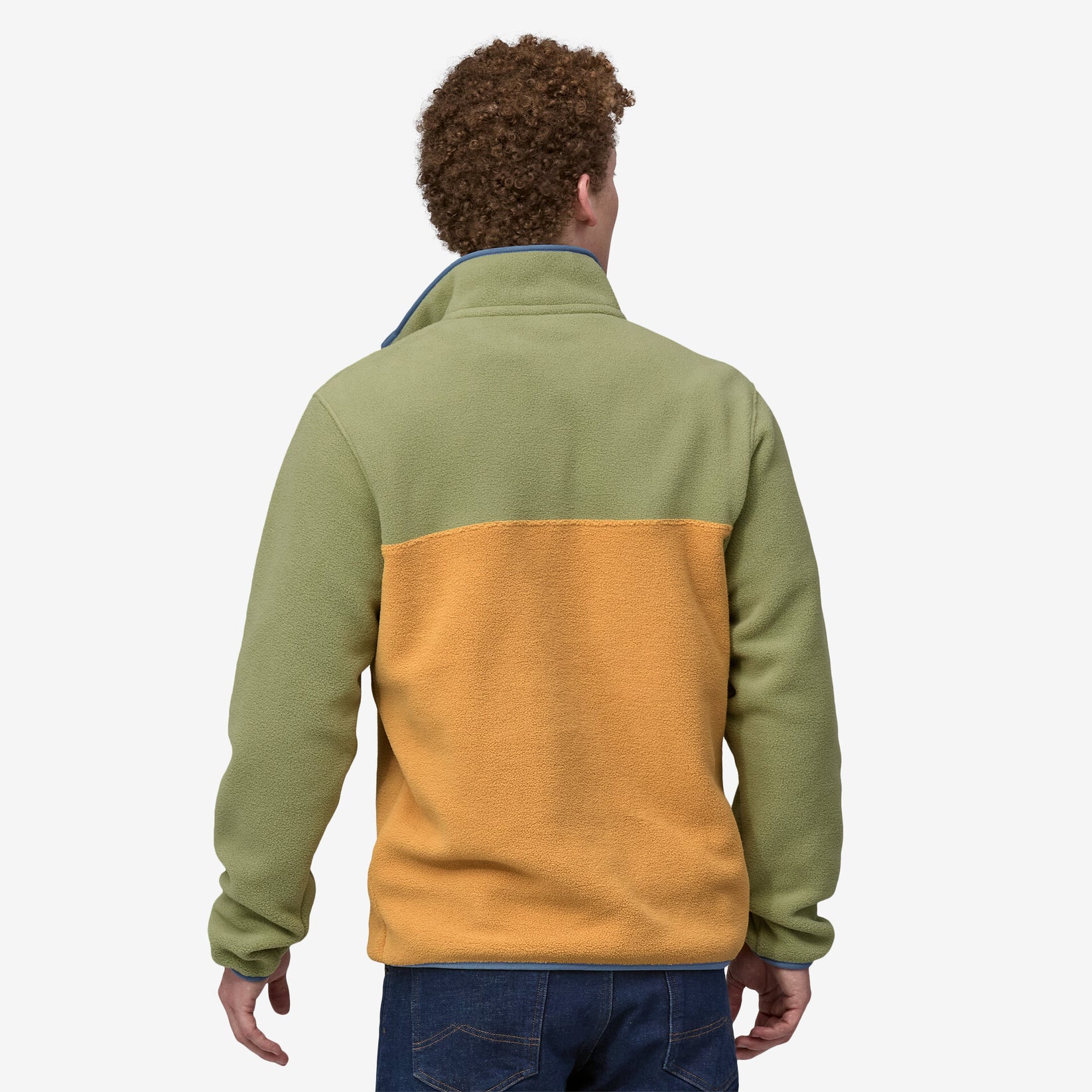 PATAGONIA LIGHTWEIGHT SYNCHILLA SNAP PULLOVER IN PUFFER FISH in PUFFER FISH — view 3