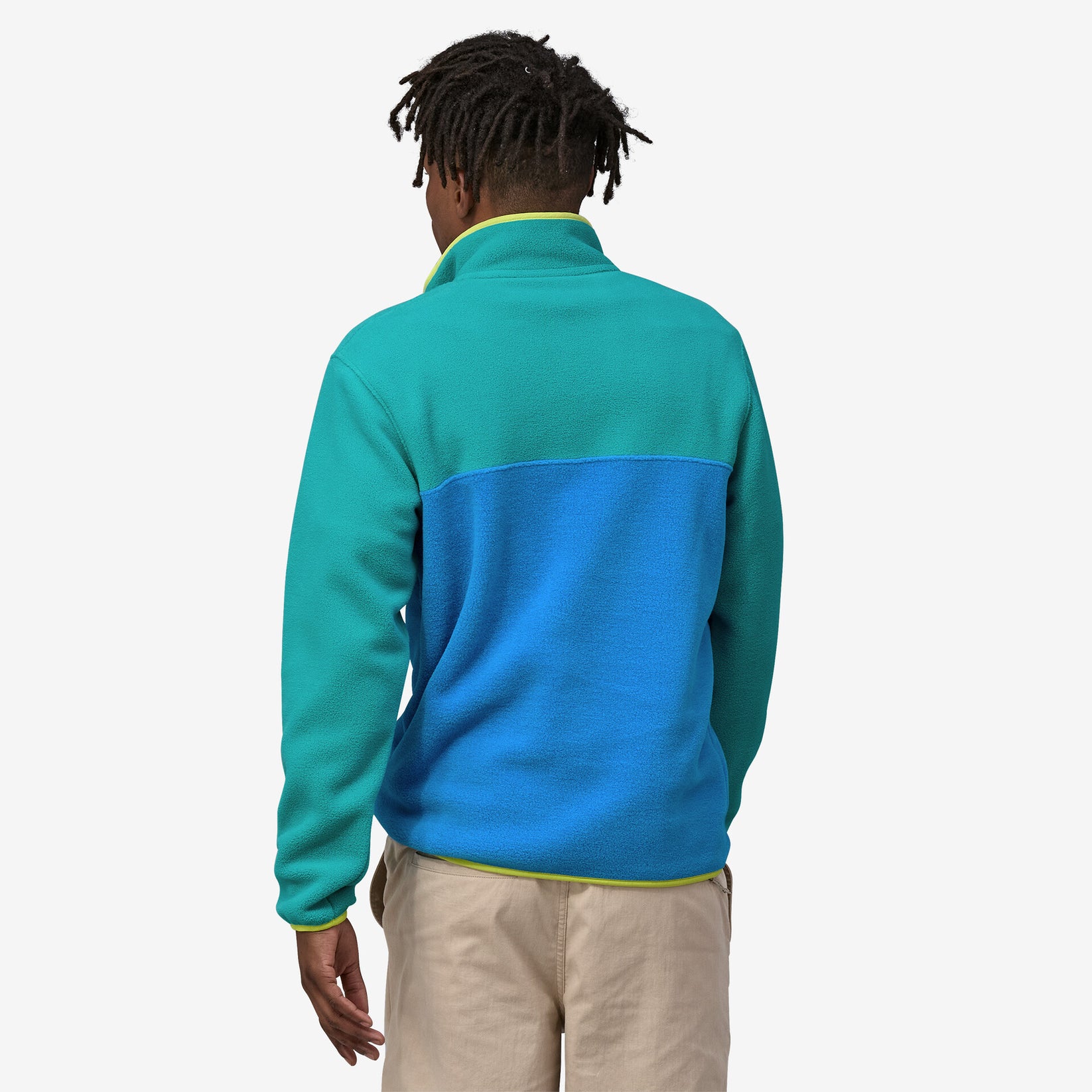 PATAGONIA LIGHTWEIGHT SYNCHILLA SNAP PULLOVER IN VESSEL BLUE in VESSEL BLUE — view 3