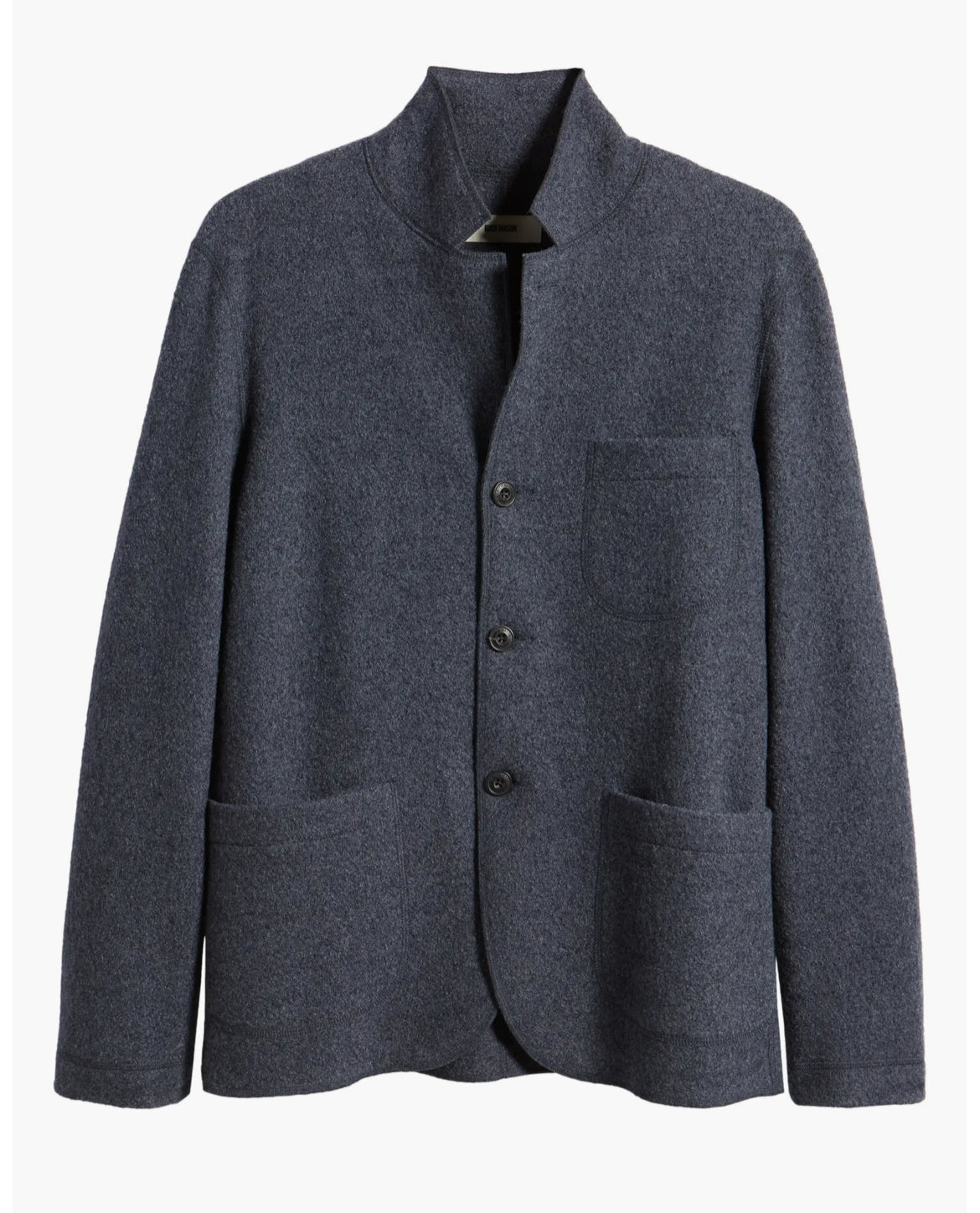 BUCK MASON FELTED CHORE COAT IN MARLED NAVY in MARLED NAVY — main product view