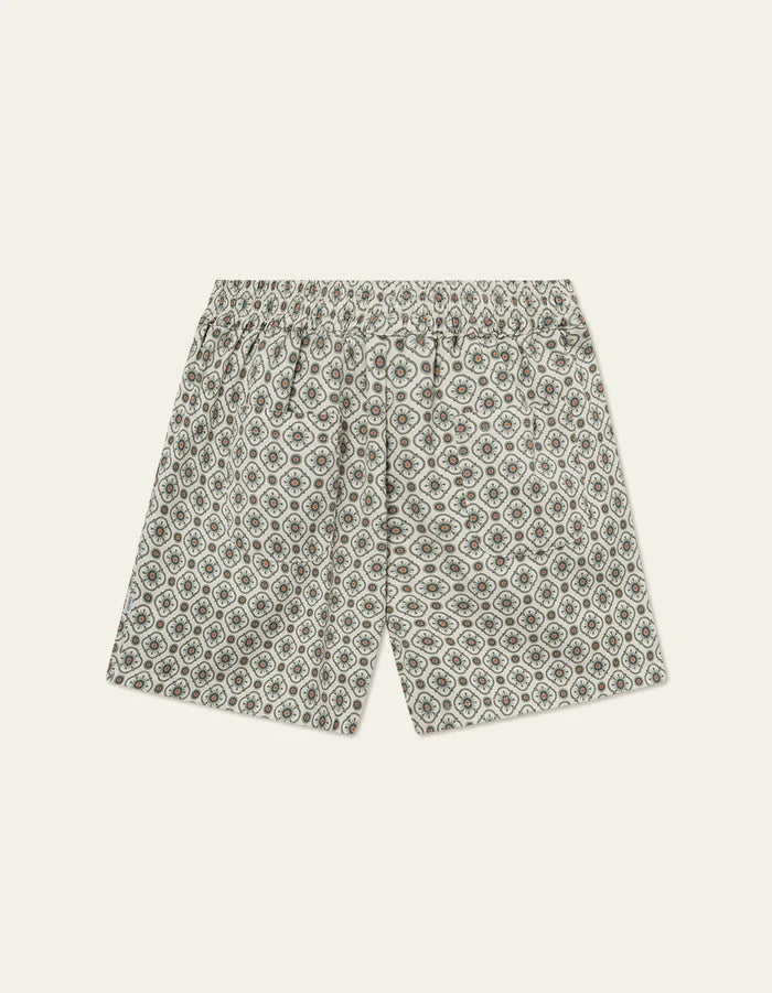 LES DEUX TAPESTRY SHORTS IN IVORY / LIGHT JADE GREEN in IVORY / LIGHT JADE GREEN — view 3