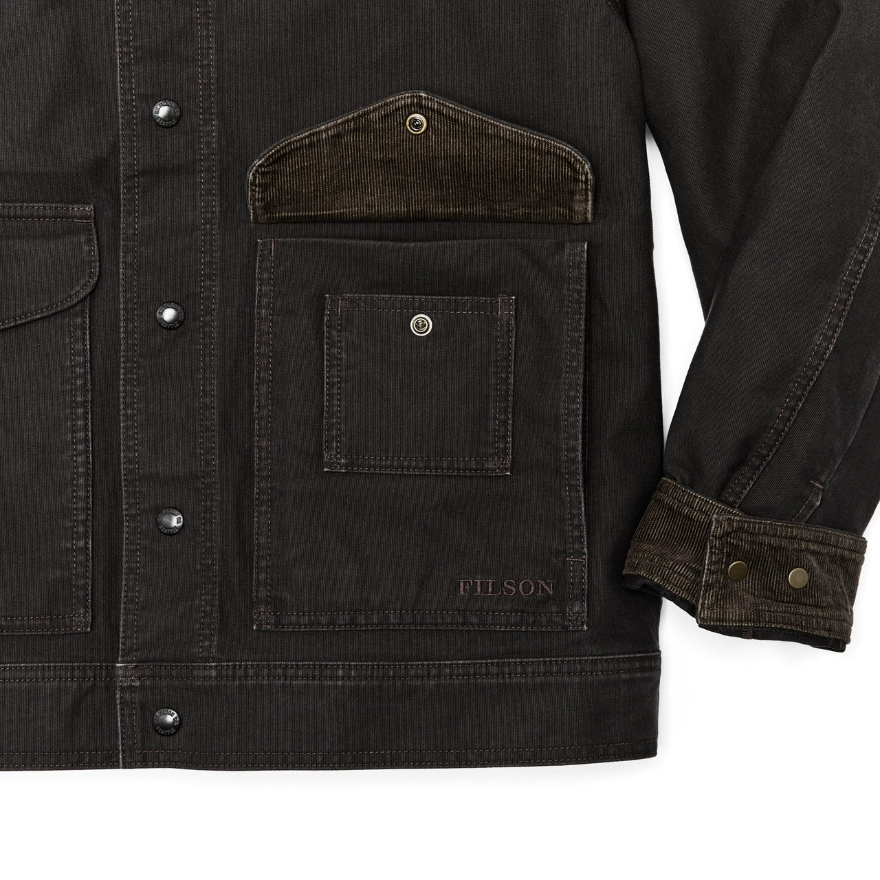 FILSON WORK JACKET IN CINDER in CINDER — view 4