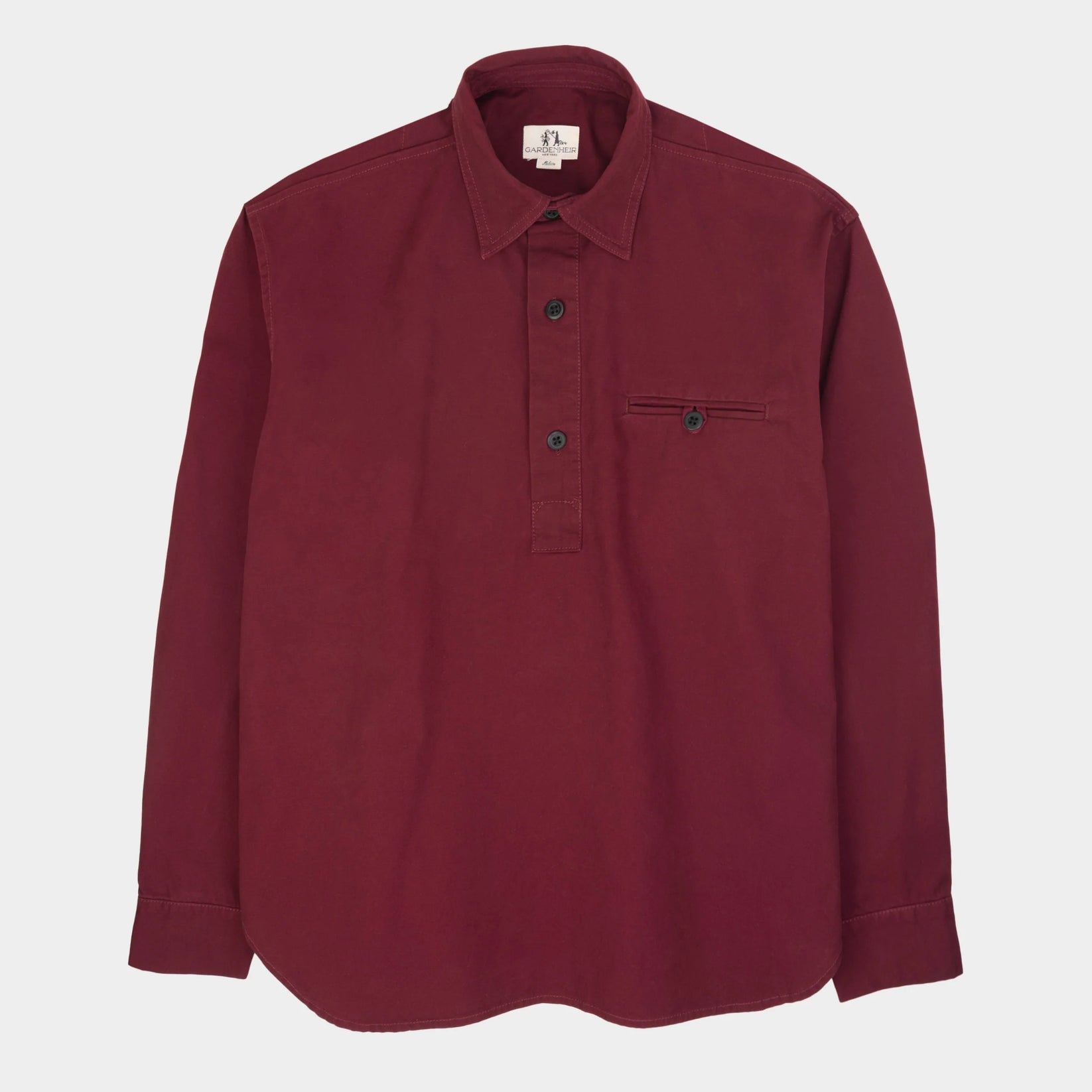 GARDENHEIR WASHED COTTON GARDENING SMOCK NO. 2 IN BEET in BEET — main product view