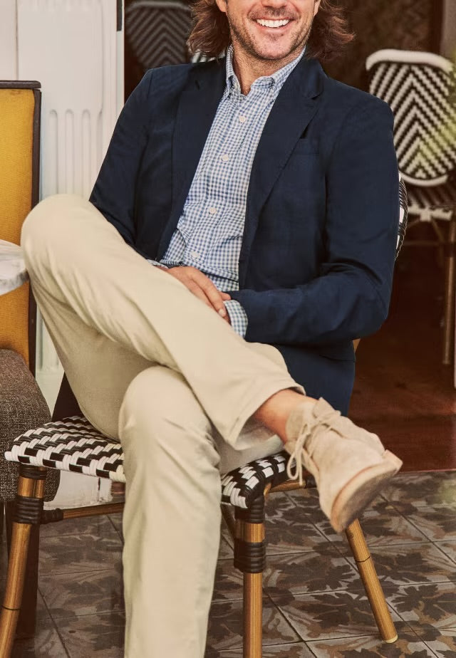 FAHERTY MOVEMENT BLAZER IN NAVY in NAVY — view 2