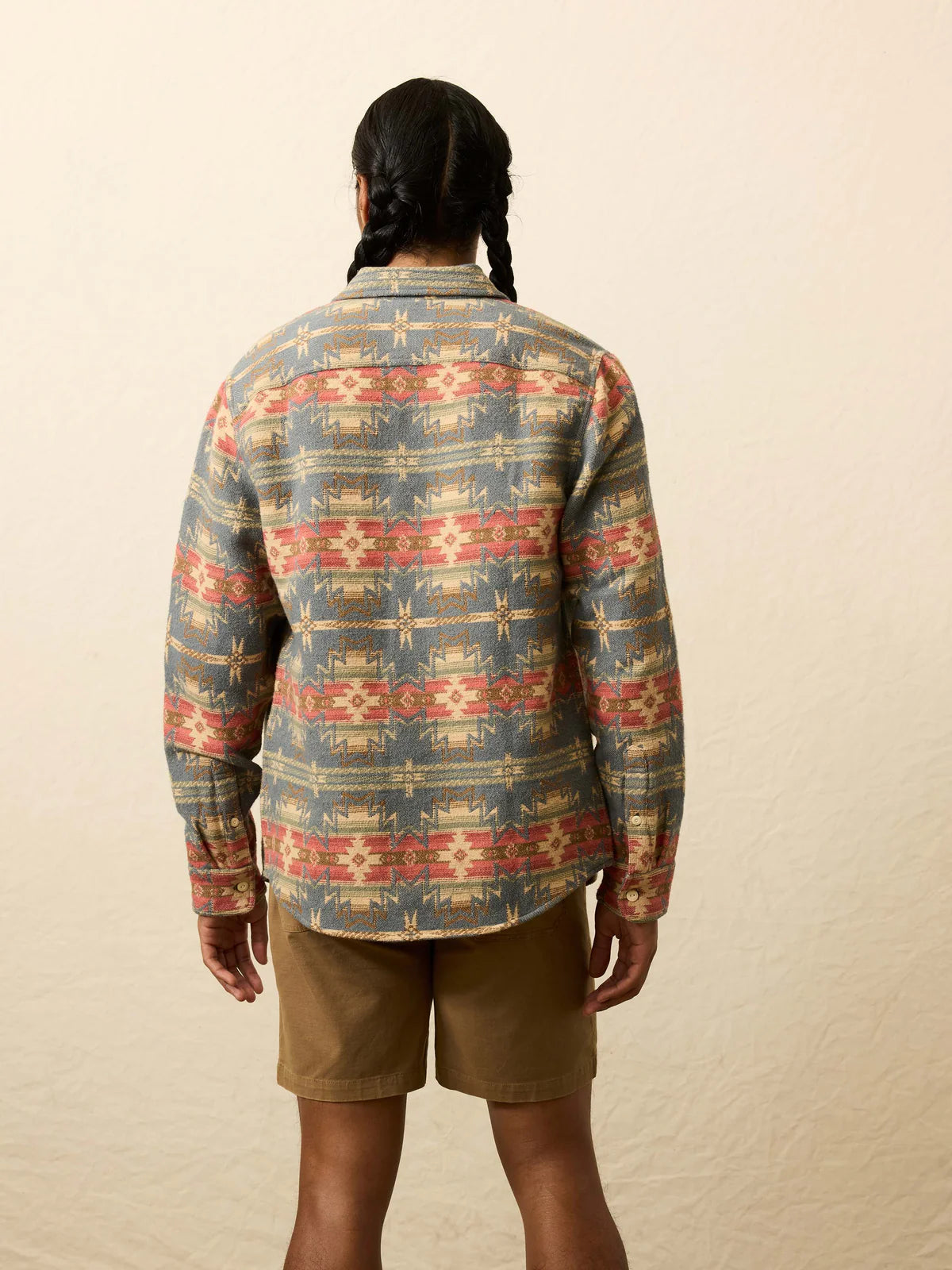Faherty DOUG GOOD FEATHER CANYON OVER SHIRT IN FALL HARVEST in FALL HARVEST — view 3