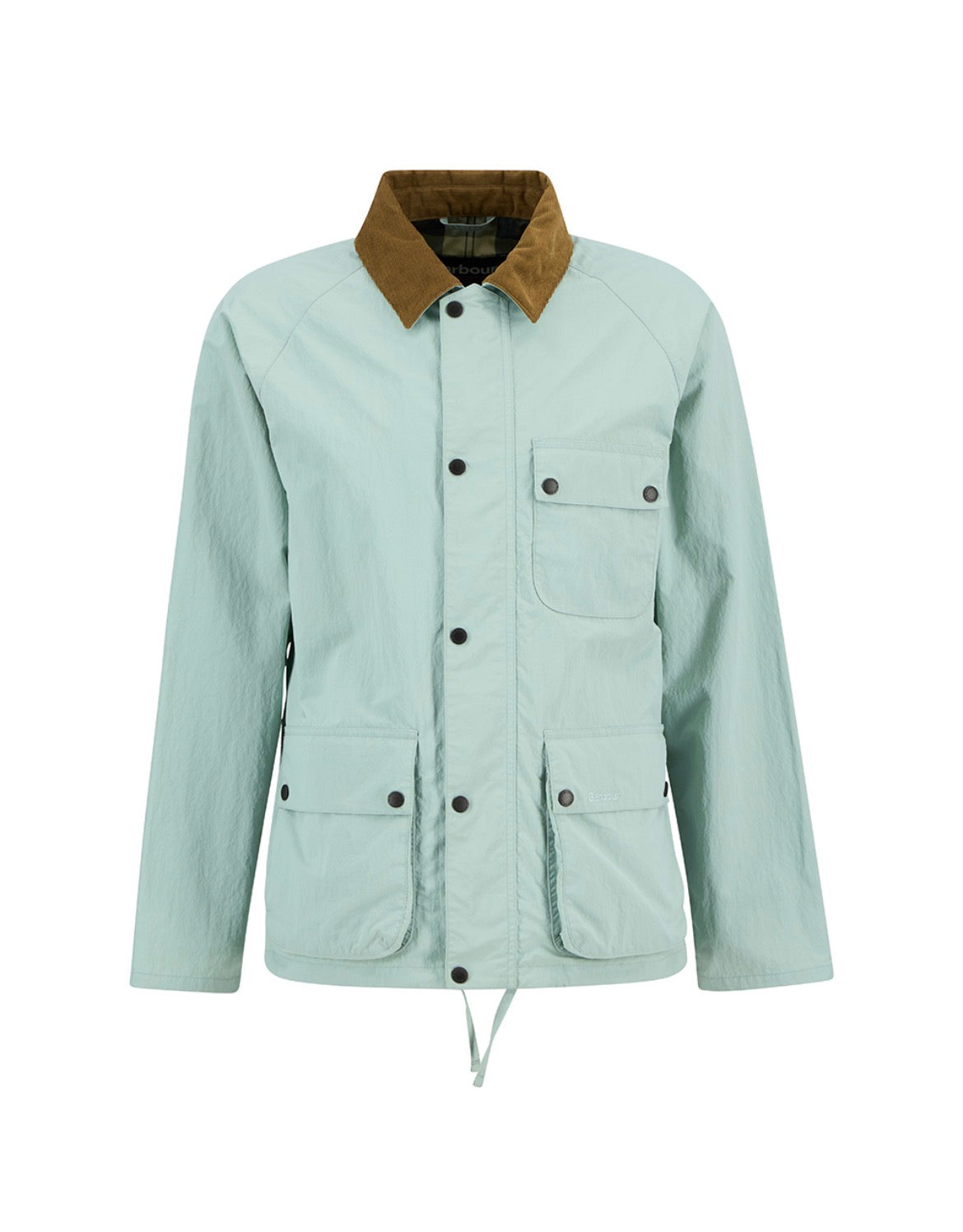 (Drops April 1) BARBOUR MODIFIED SOLWAY SHOWERPROOF JACKET IN MINT BLUE