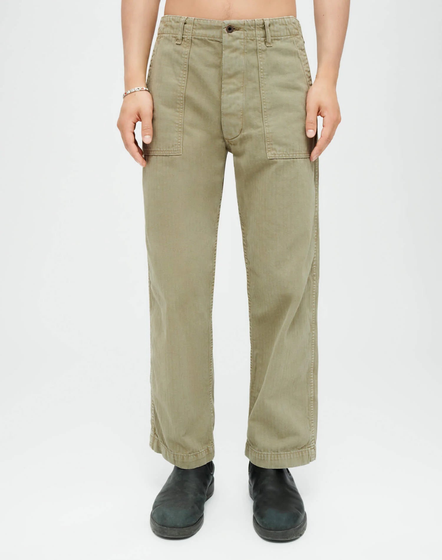 RE/DONE UTILITY PANT IN DIRTY SAGE in DIRTY SAGE — view 3