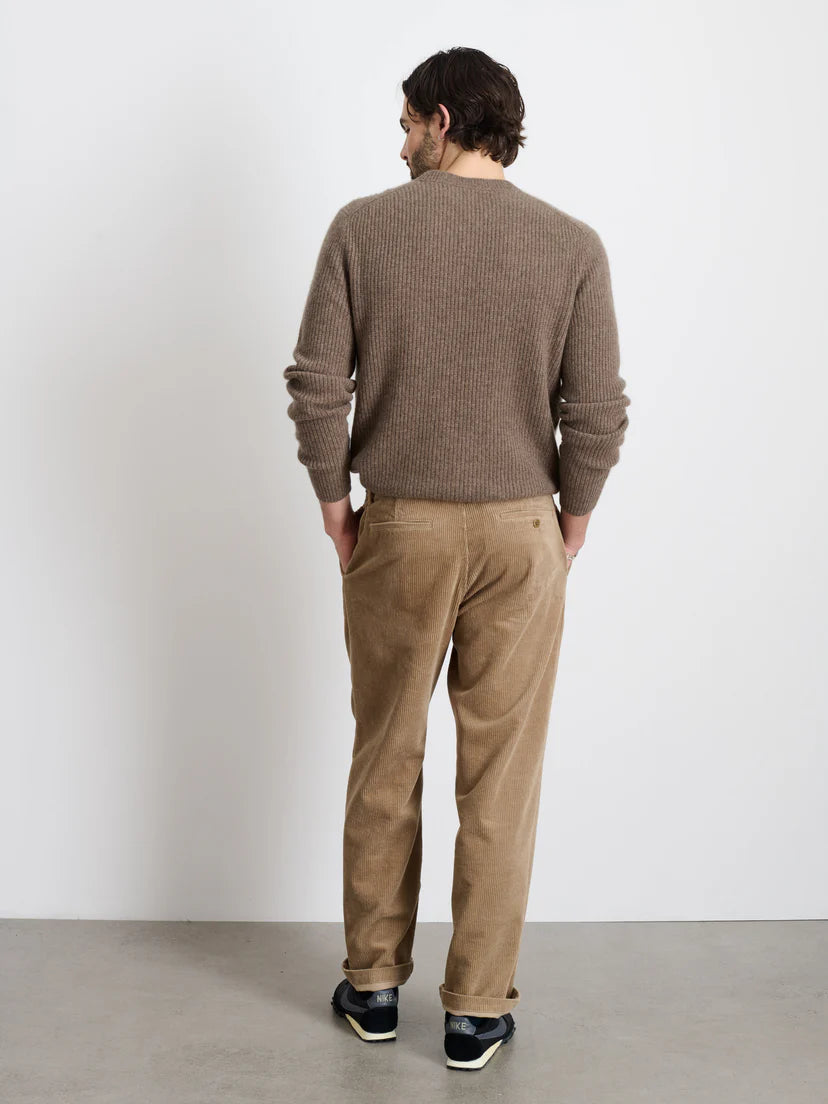 ALEX MILL STRAIGHT LEG PANT IN CORDUROY KHAKI