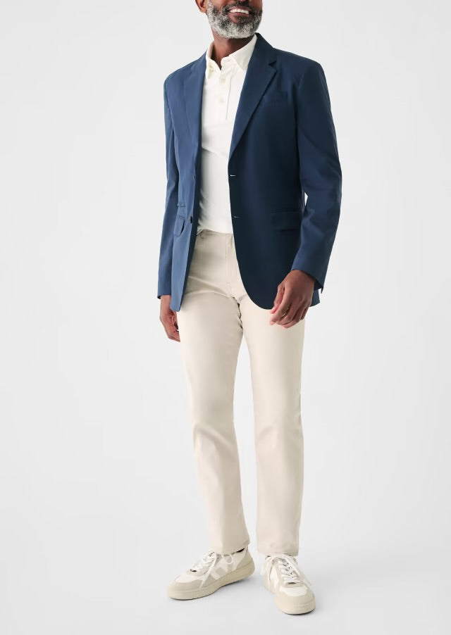 FAHERTY MOVEMENT BLAZER IN NAVY in NAVY — view 4