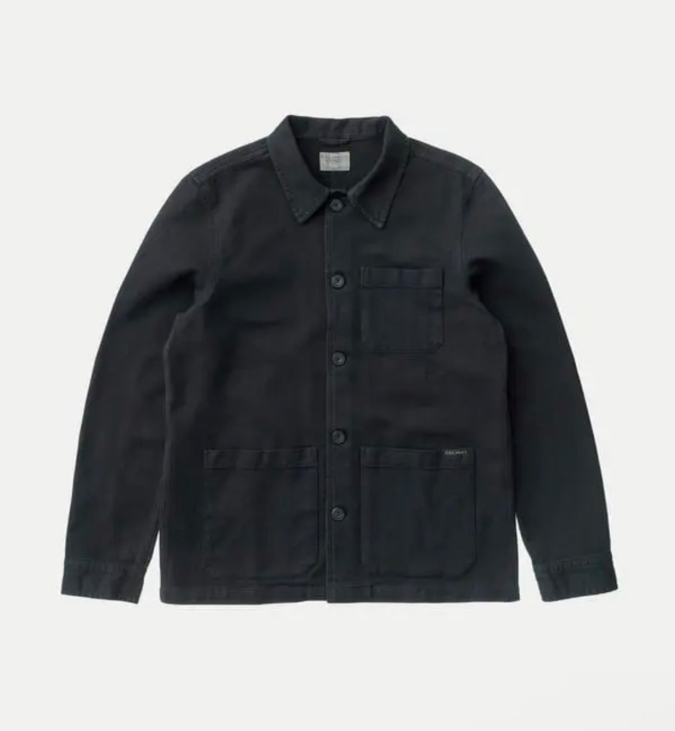 NUDIE JEANS BARNEY WORKER JACKET IN BLACK in BLACK — main product view
