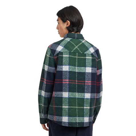 Barbour Woodlane Brushed Check Overshirt Evergreen Tartan