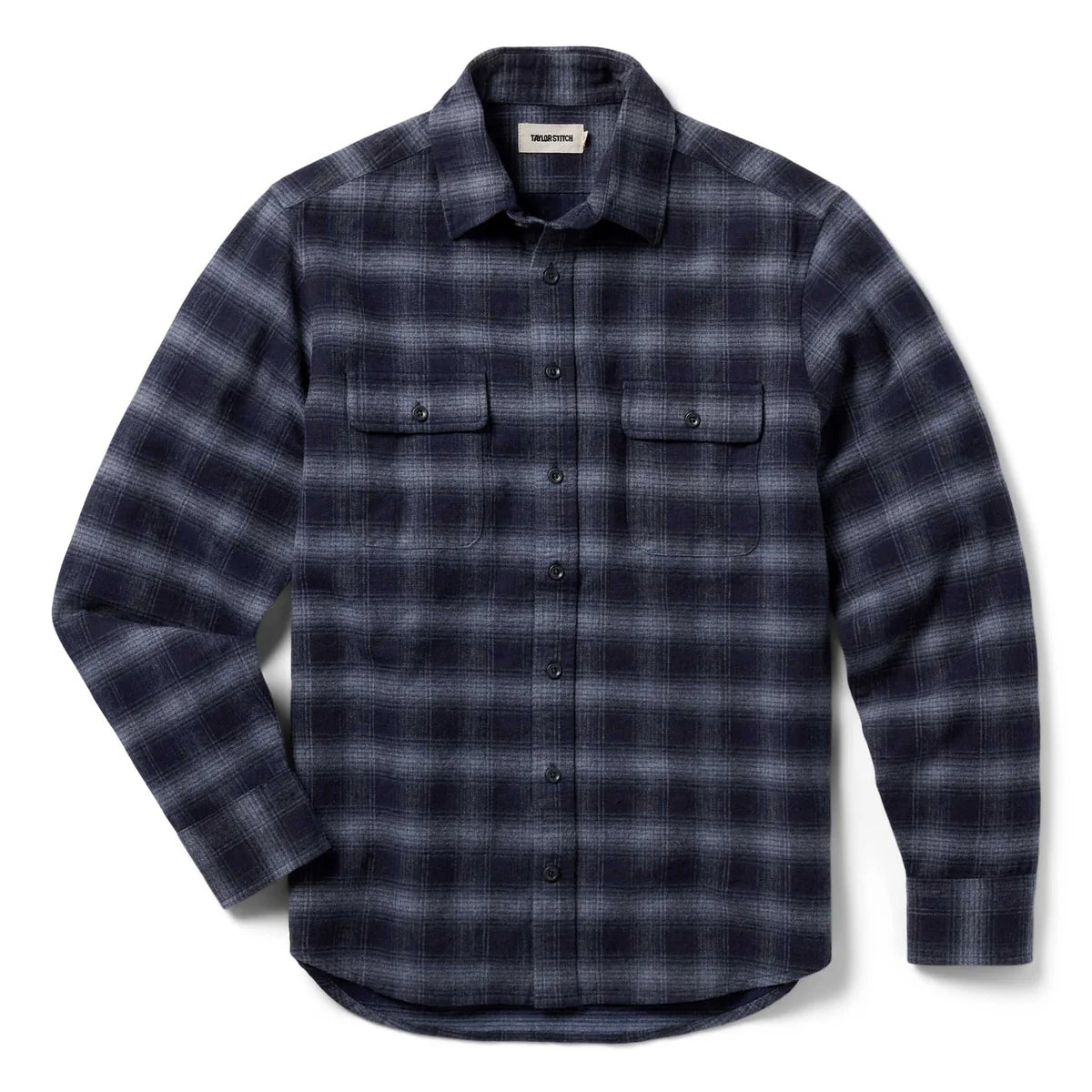 TAYLOR STITCH YOSEMITE SHIRT IN NAVY SHADOW PLAID in NAVY SHADOW PLAID — view 2