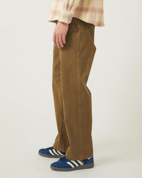 CORRIDOR HEAVY TWILL TROUSER IN BROWN in BROWN — view 3