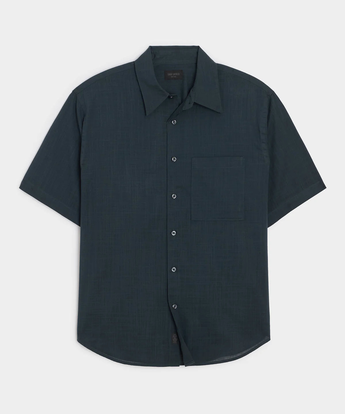 TODD SNYDER EASY CUT SUMMERWEIGHT SHIRT IN POSEIDON in POSEIDON — main product view