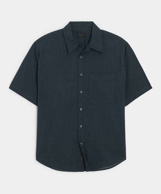 TODD SNYDER EASY CUT SUMMERWEIGHT SHIRT IN POSEIDON