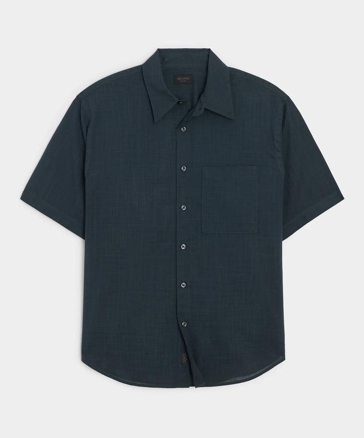 TODD SNYDER EASY CUT SUMMERWEIGHT SHIRT IN POSEIDON