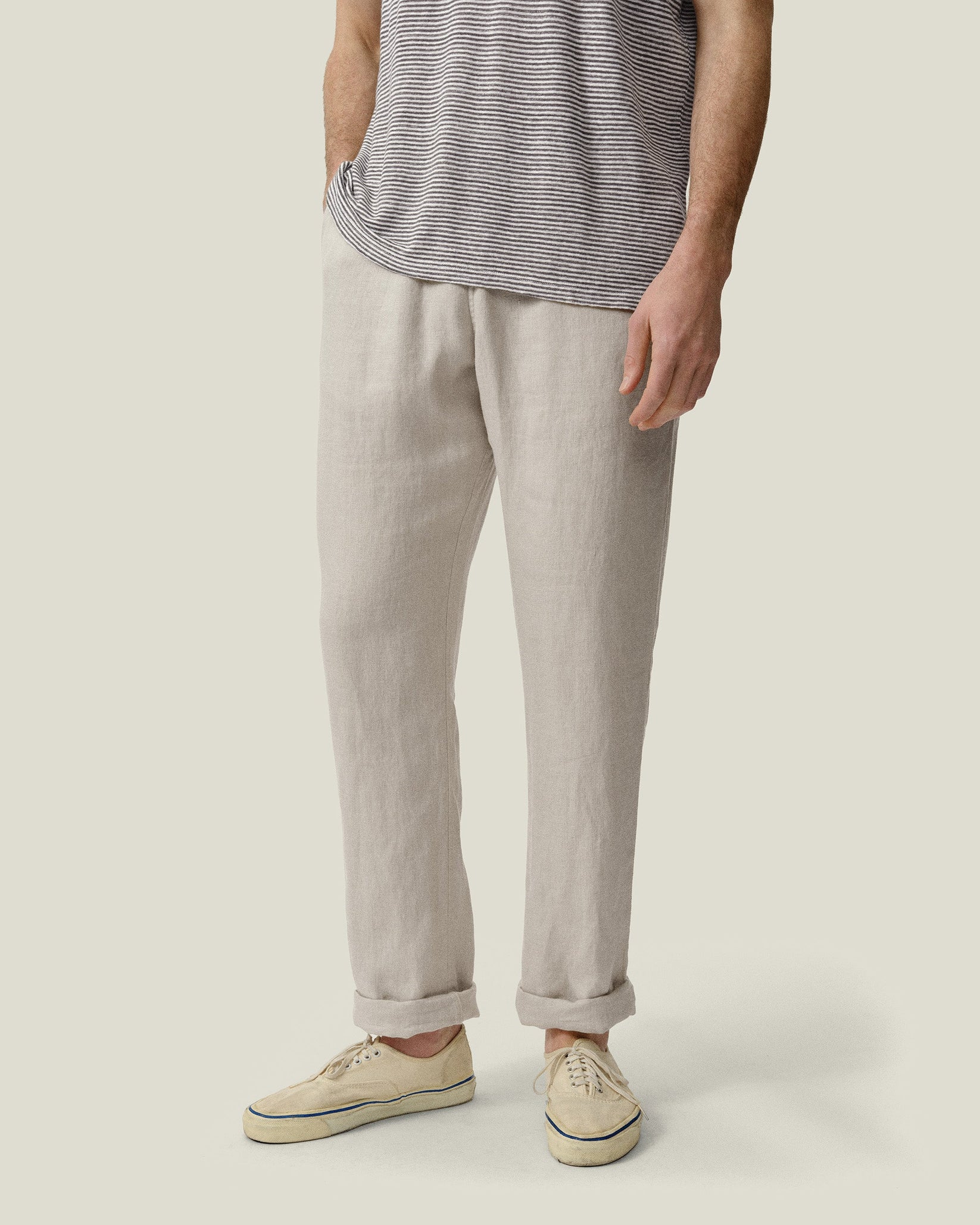 ALEX CRANE BO PANT IN BONE in BONE — main product view