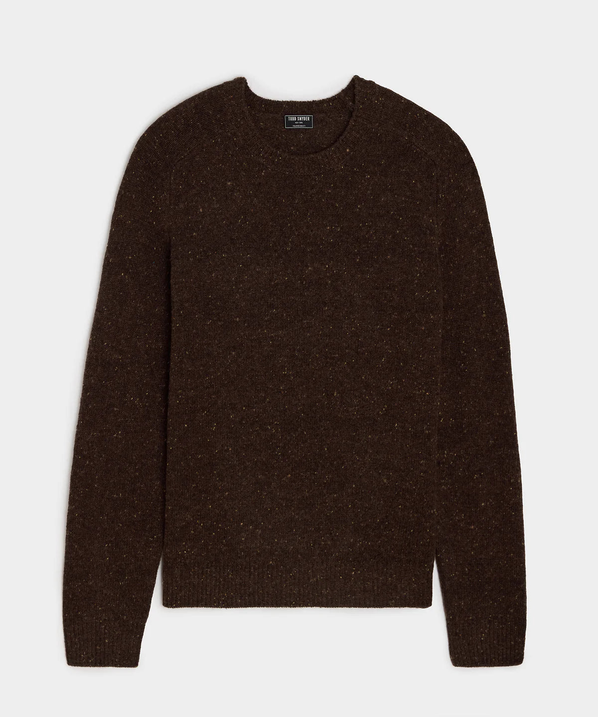 TODD SNYDER DONEGAL CREWNECK IN TABACCO in TABACCO — main product view