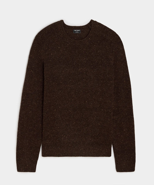 Todd Snyder - TODD SNYDER DONEGAL CREWNECK IN TABACCO - Rent With Thred