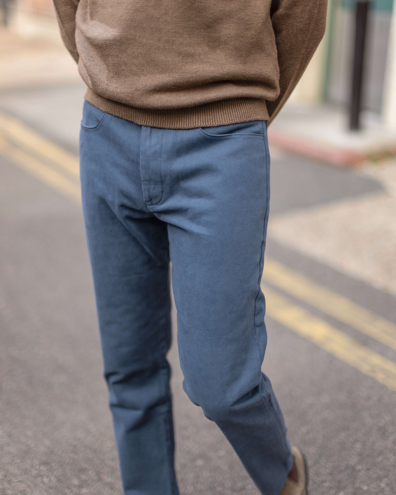 ALEX CRANE CANVAS CHAM PANTS IN RIVER in RIVER — view 2