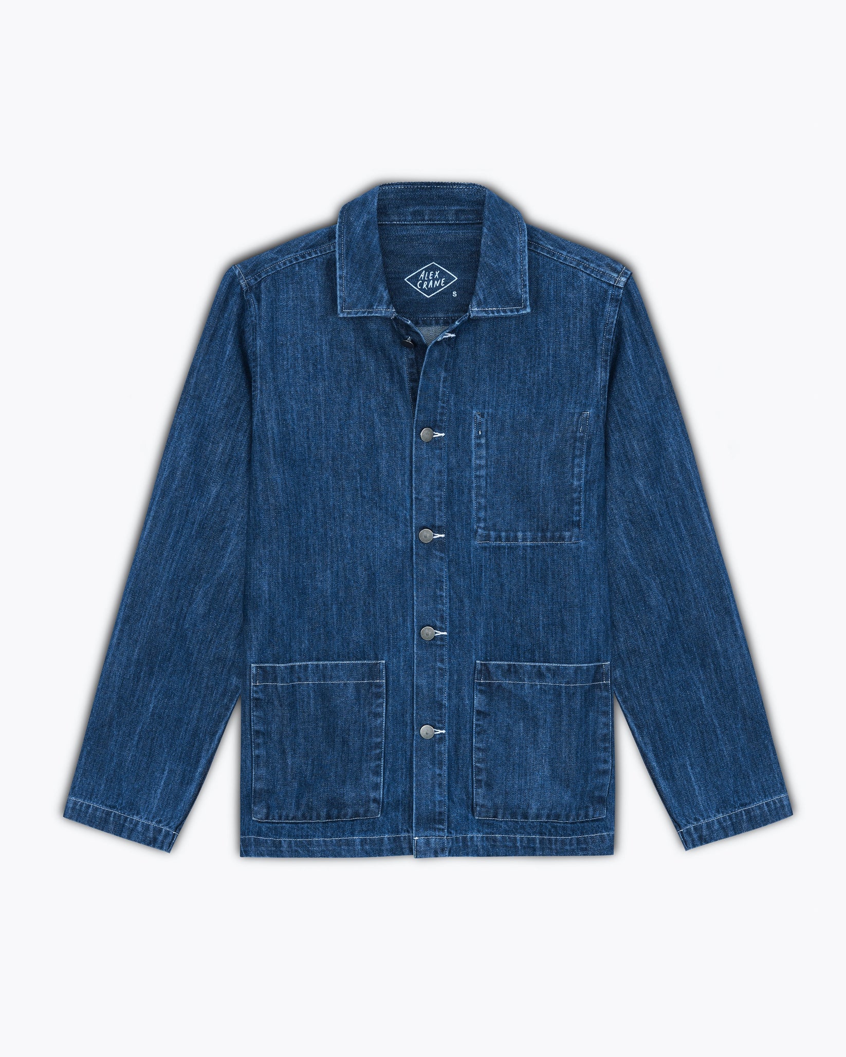 ALEX CRANE DENIM KITE JACKET IN INDIGO in INDIGO — main product view