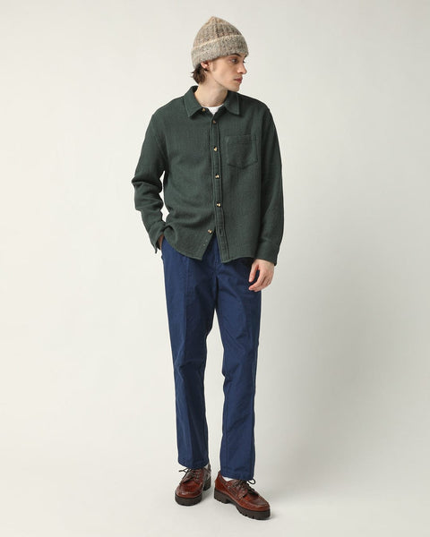 CORRIDOR WAFFLE LONG SLEEVE IN GREEN in GREEN — view 2