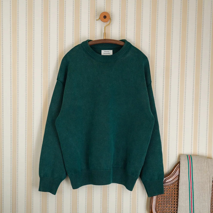 HUMAN ASSEMBLY Nº 812 CREWNECK SWEATER IN GREEN