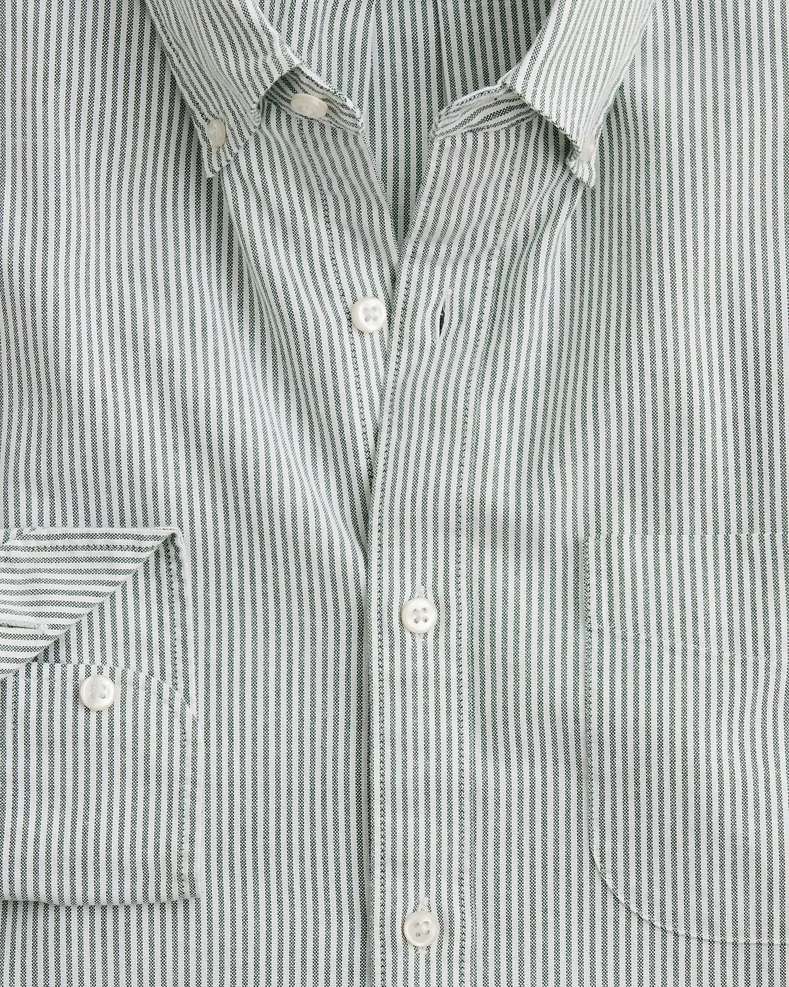 J. Crew J.CREW BROKEN-IN ORGANIC OXFORD SHIRT IN DOMINIC WHITE GREEN in DOMINIC WHITE GREEN — view 2