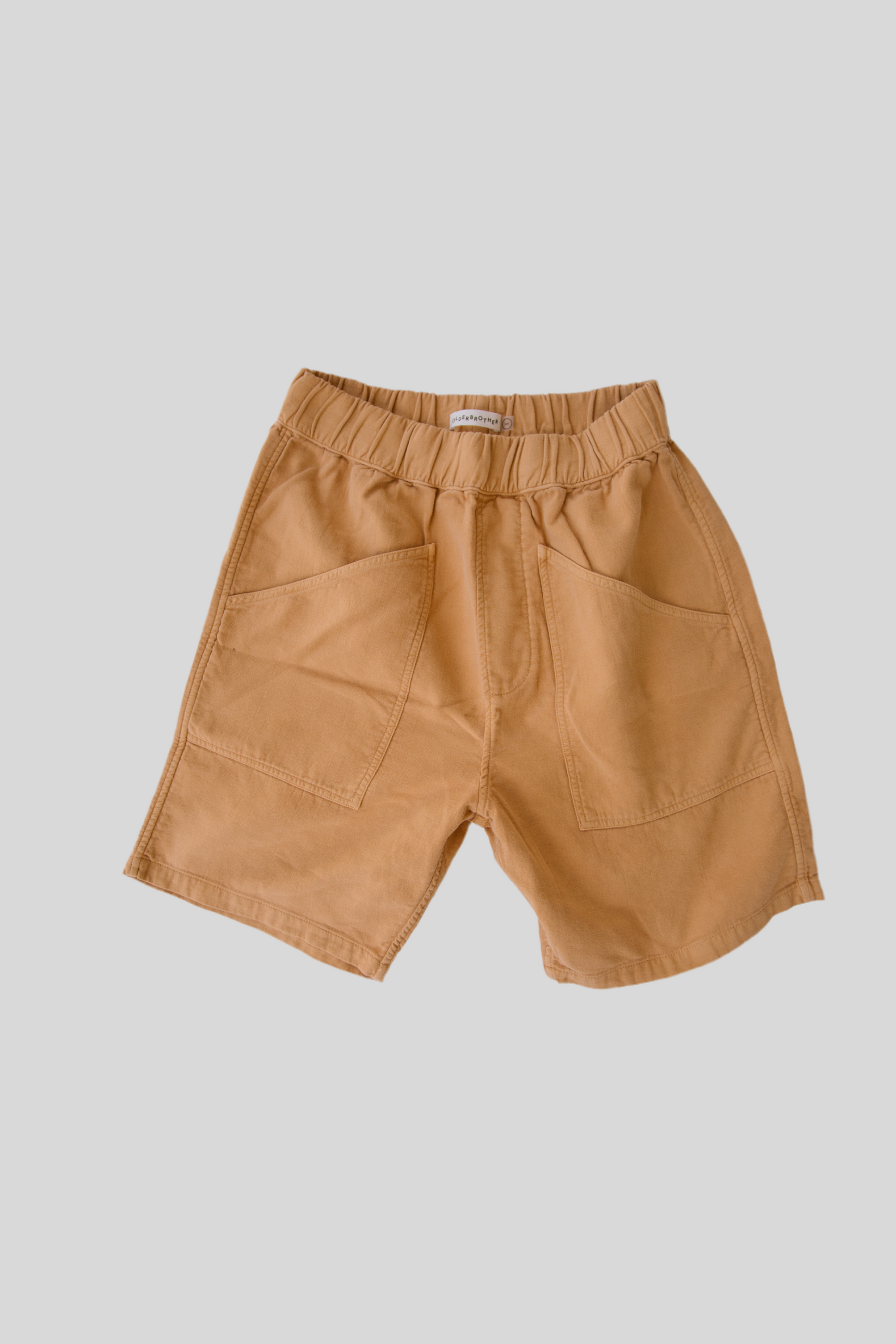 OLDERBROTHER LINEN CANVAS SHORT IN TANGERINE in TANGERINE — view 2