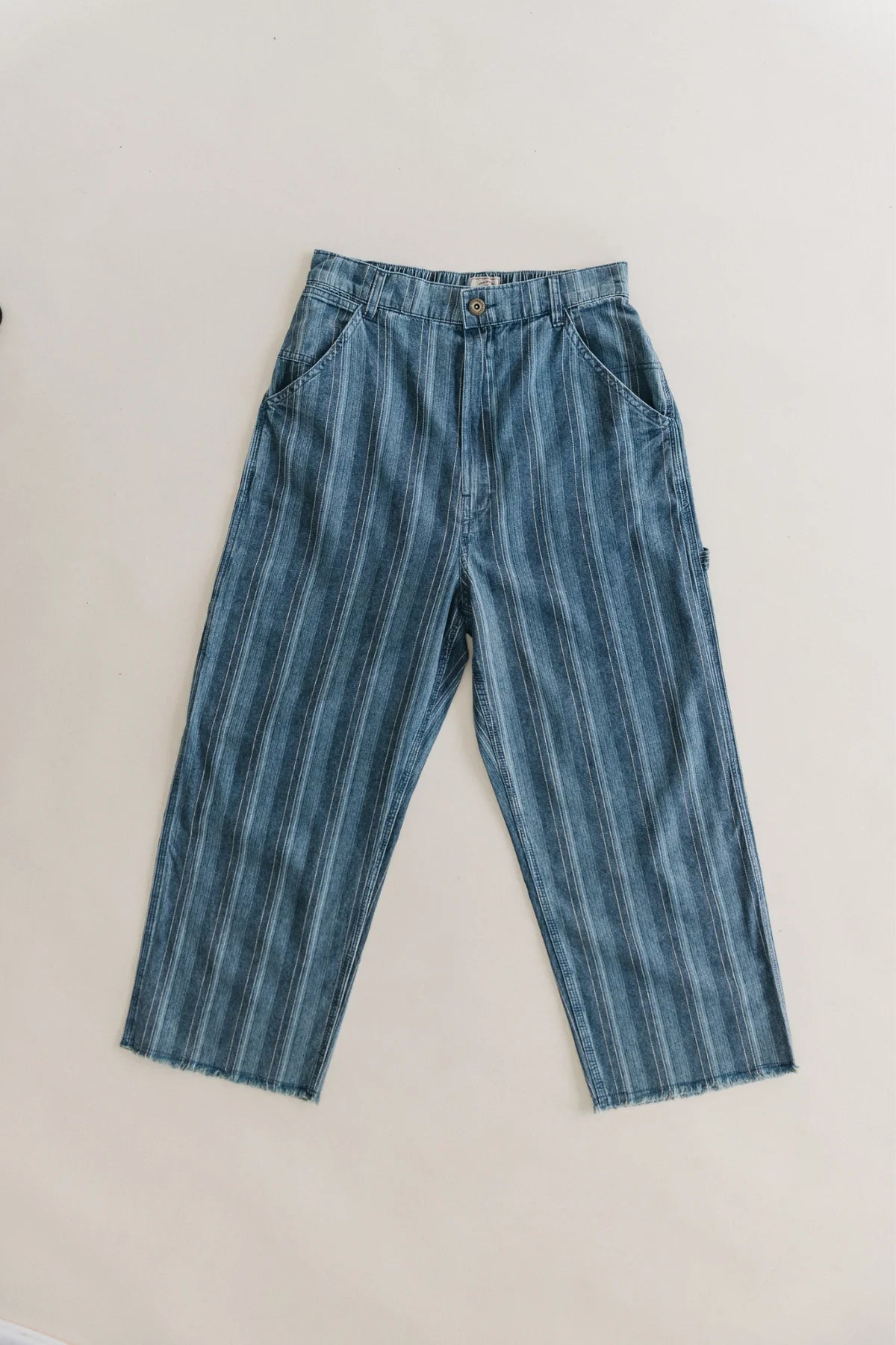 OTTWAY THE LABEL JAGGER PANT IN WASHED DENIM in WASHED DENIM — view 2