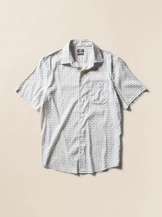 FAHERTY MOVEMENT SS SHIRT IN STONY BEACH DIAMOND