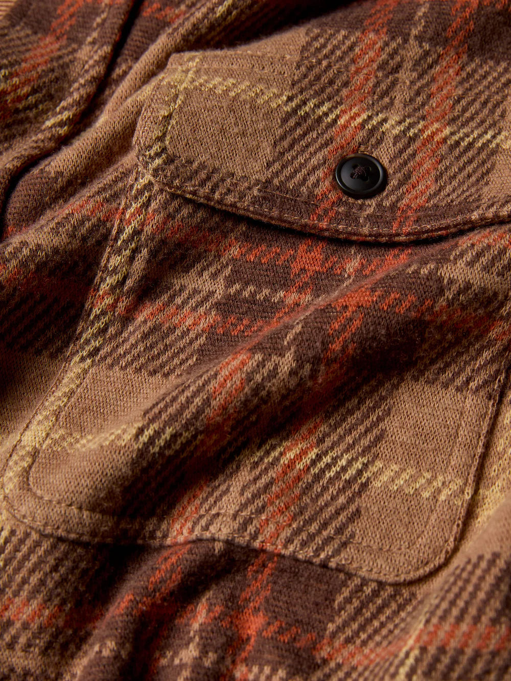 FAHERTY LEGEND SWEATER SHIRT IN CEDAR SANDS PLAID