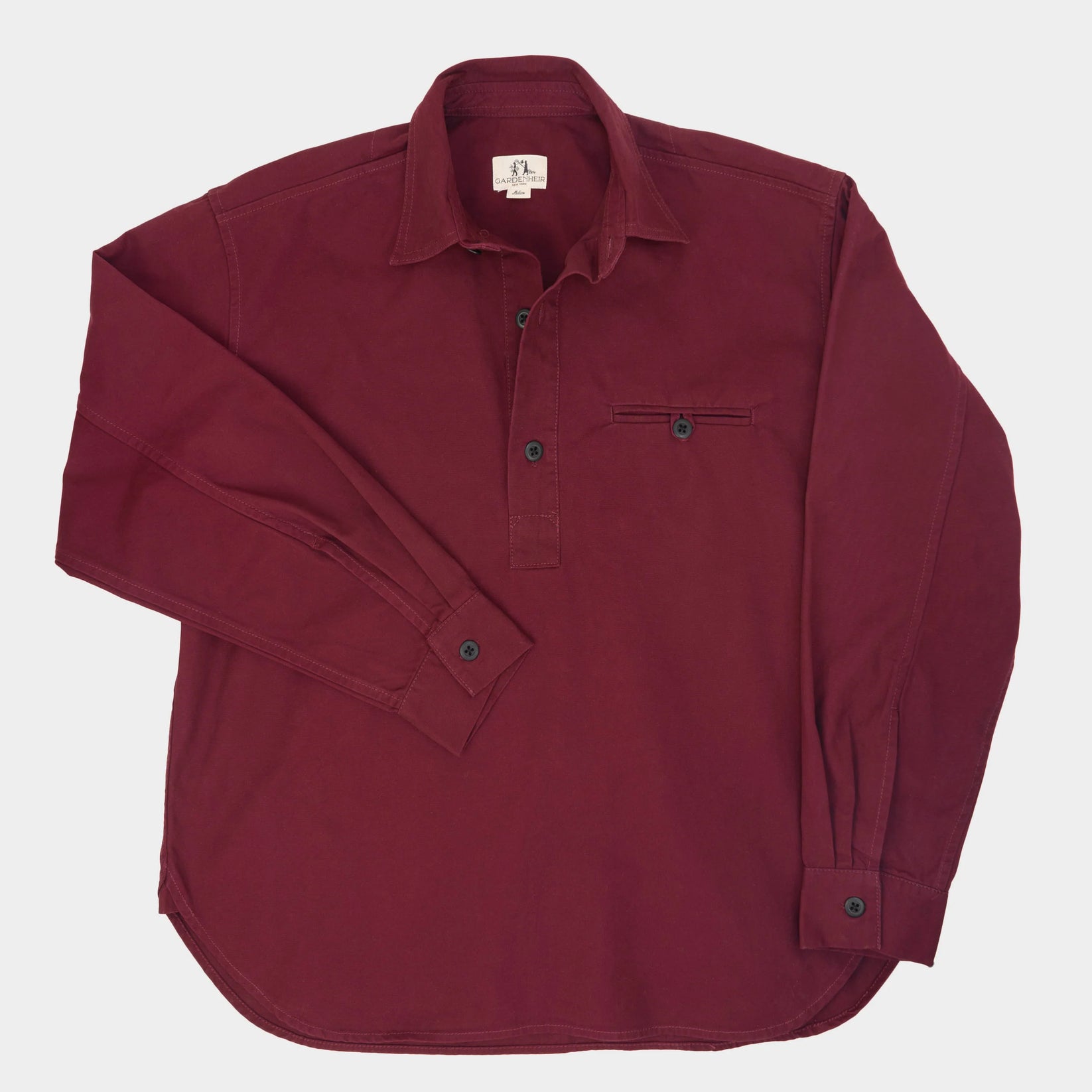 GARDENHEIR WASHED COTTON GARDENING SMOCK NO. 2 IN BEET in BEET — view 2