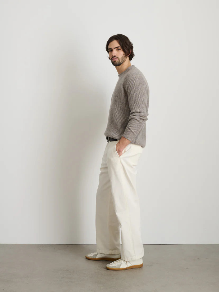 ALEX MILL STRAIGHT LEG VINTAGE WASHED CHINO IN VINTAGE WHITE in VINTAGE WHITE — view 5