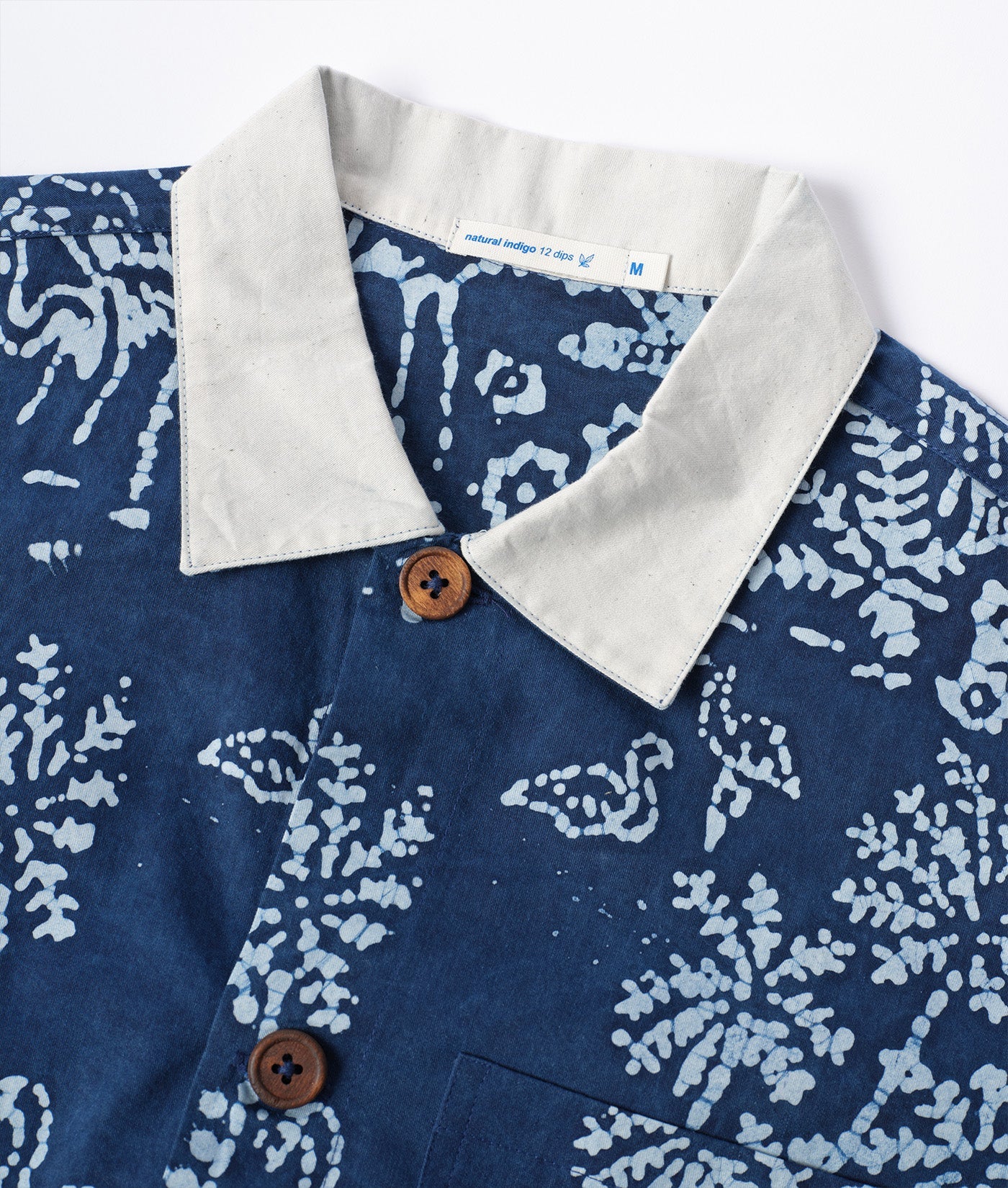 INDUSTRY OF ALL NATIONS PONYA JACKET IN INDIGO 12 BATIK FLAMINGO in INDIGO 12 BATIK FLAMINGO — view 2
